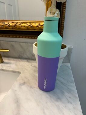 Corkcicle Two-Tone Mint Green & Lavender Insulated Bottle